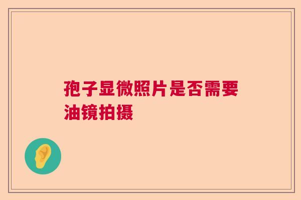 孢子显微照片是否需要油镜拍摄